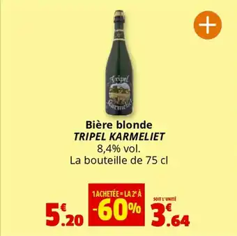 Coccinelle Express Bière blonde tripel karmeliet offre