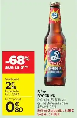 Carrefour Market Brooklyn - bière offre