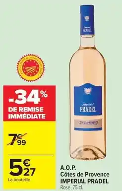 Carrefour Market Pradel - a.o.p. côtes de provence offre