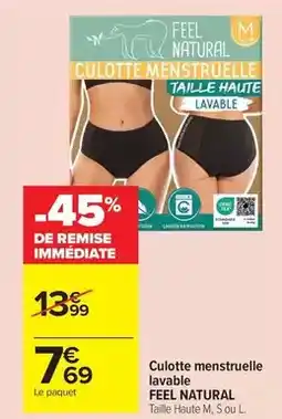Carrefour Market Tex - culotte menstruelle lavable offre