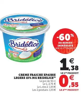 Super U Creme fraiche epaisse offre