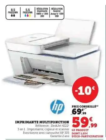 Super U Imprimante Multifonction offre