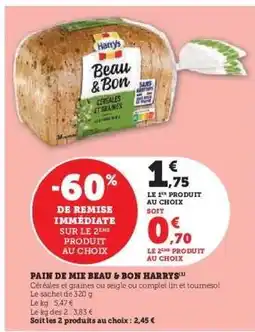 Hyper U Pain de Mie Beau & Bon Harrys offre