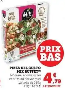 Hyper U Pizza Del Gusto Mix Buffet offre