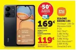 Hyper U Xiaomi Redmi 13C offre