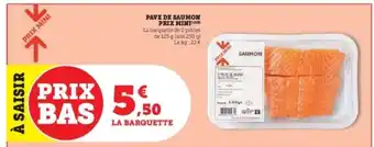 Super U PAVÉ DE SAUMON offre