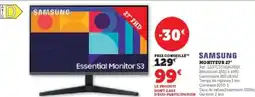 Hyper U Samsung Moniteur 27 offre