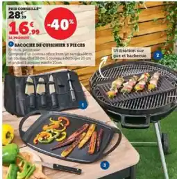 Hyper U Sacoche de cuisinier 5 pièces offre