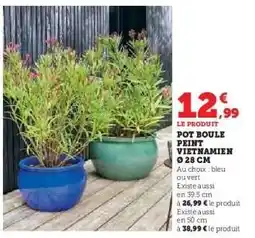 Hyper U POT BOULE PEINT VIETNAMIEN Ø 28 CM offre