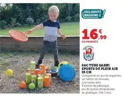 Hyper U SAC TUBE GARNI SPORTS DE PLEIN AIR 55 CM offre