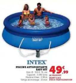 Hyper U Piscine Autportante Easy Set offre