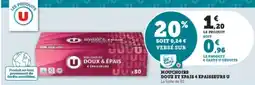 Super U Mouchoirs Doux et Épais 4 Épaisseurs U offre