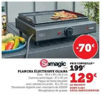 Super U Plancha Électrique Oliana offre