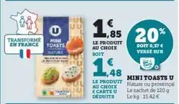 Hyper U MINI TOASTS U offre