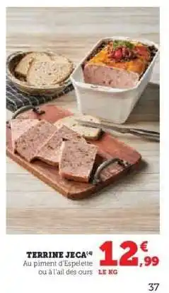 Hyper U TERRINE JECA offre