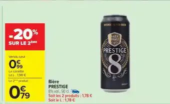 Carrefour Bière PRESTIGE offre