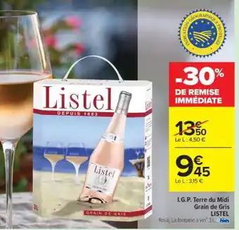 Carrefour Listel Grain de Gris offre