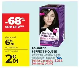 Carrefour Coloration Perfect Mousse offre