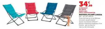 U Express Fauteuil pliant loggia offre
