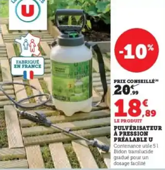 U Express Pulvérisateur à pression préalable u offre