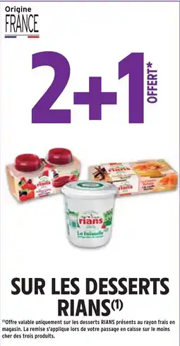 Intermarché Sur les desserts rians offre