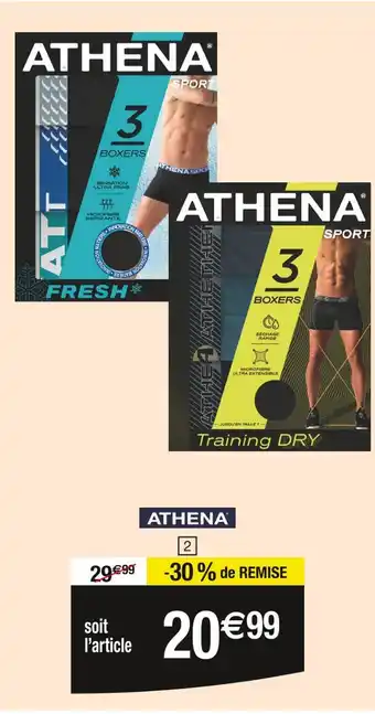 Carrefour Athena Boxers homme offre