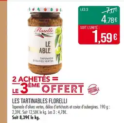 Match FLORELLI Les tartinables offre