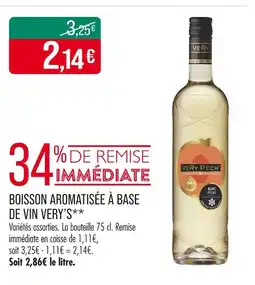 Match VER'YS Boisson aromatisée à base de vin offre