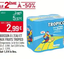 Match TROPICO Boisson à l'eau et aux fruits offre