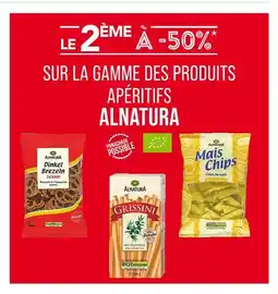 Match ALNATURA Le 2ème à -50% apéritifs apéritifs alnatura offre