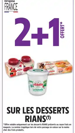Intermarché Rians Desserts offre