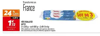 Netto NETTO Pâte feuilletée offre