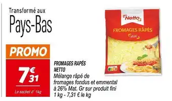 Netto NETTO Fromages râpés offre