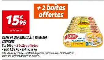 Netto SAUPIQUET Filets de maquereaux à la moutarde offre