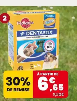 Animalis PEDIGREE Friandises dentastix x28 offre