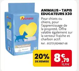 Animalis Animalis Tapis Educateurs X30 offre