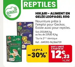 Animalis HIKARI Aliment en gelée leopagel 60g offre