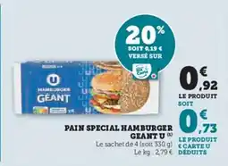 Hyper U Pain special hamburger geant u offre
