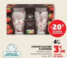 Hyper U Coupes glacees u saveurs offre