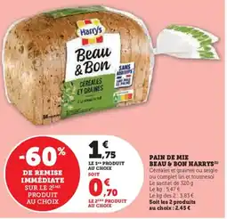 Hyper U Pain de mie beau & bon harrys offre
