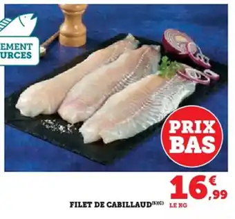 Hyper U Filet de cabillaud offre