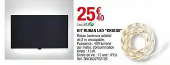Brico Dépôt Kit Ruban Led offre
