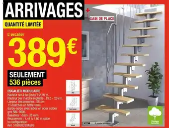 Brico Dépôt Escalier Modulaire offre