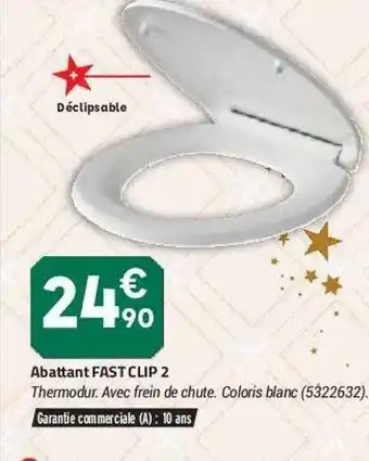 Bricorama Abattant Fast Clip 2 offre