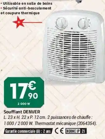 Bricorama Soufflant Denver offre