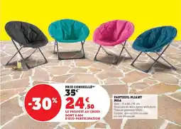Hyper U Fauteuil pliant moa offre