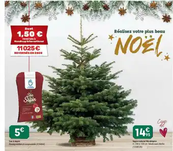 Sac à Sapin, Sapin Naturel Nordmann
