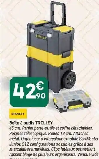 Bricorama Boîte à Outils Trolley Stanley offre