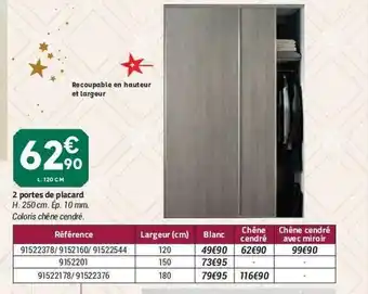 2 Portes De Placard
