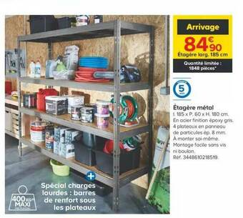 Castorama étagère Métal offre